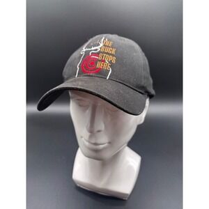 The Buck Stops Here Hat Cap Hunting Deer Target Embroidered Black